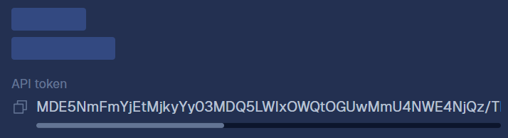 Copying the token